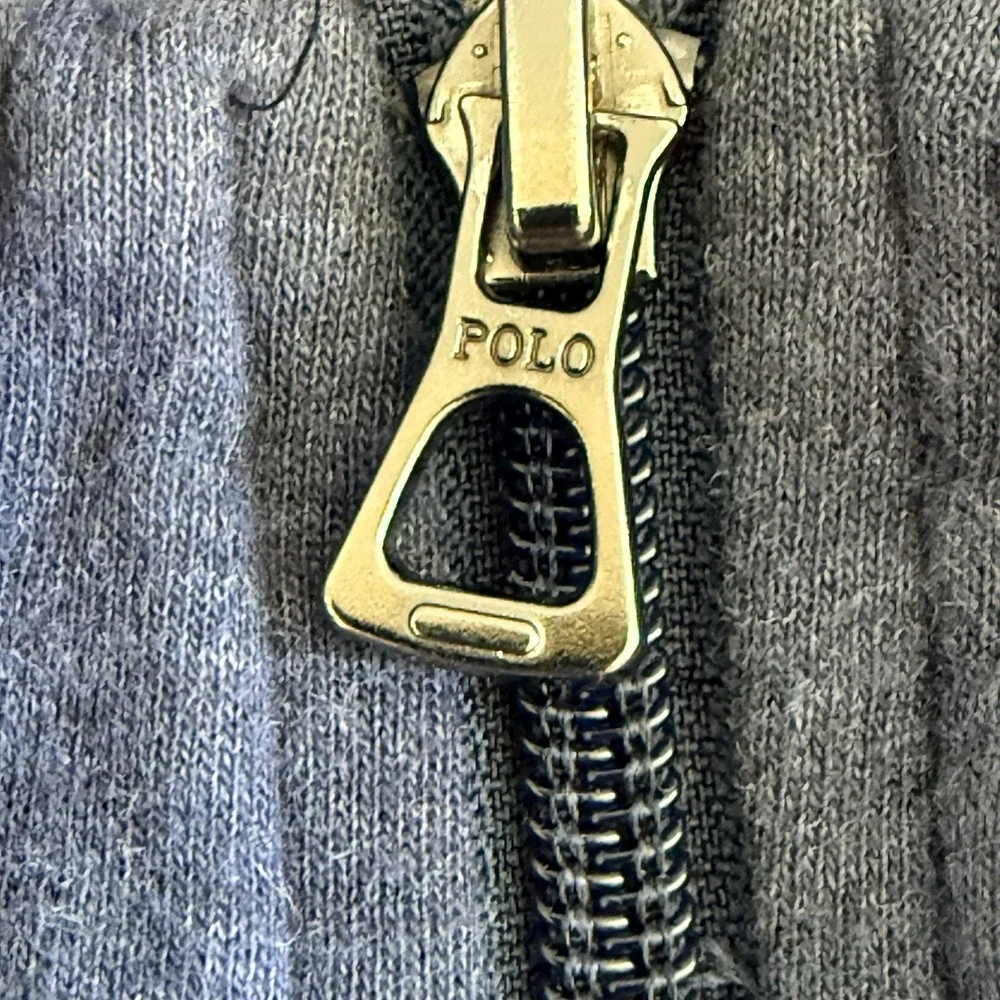 Polo Ralph Lauren Mens XXL Blue Heather 1/4 Zip Pullover Pony Logo Soft Sweater‎